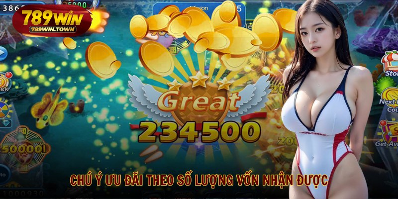 Chú ý ưu đãi theo số lượng vốn nhận được